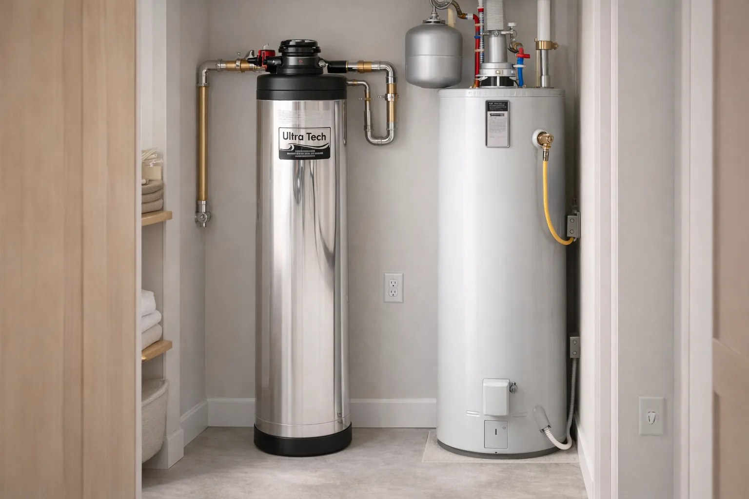 Family enjoying clean filtered water at home