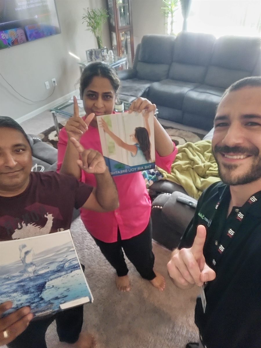 Pure Home Wellness no-pressure water conversation with local customer
